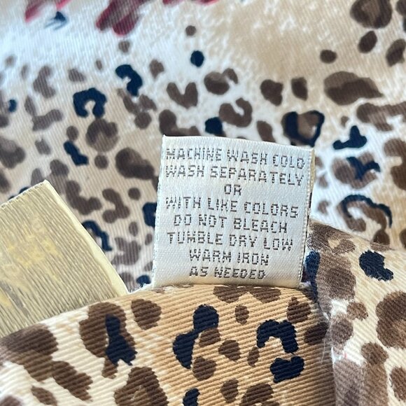 New Studio Works Petite Medium Jacket Leopard Animal Flower Print - Picture 8 of 8